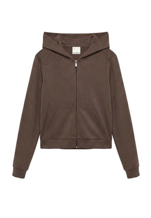 PULL&BEAR, ZIP-UP - HOODIE - Sweat zippé - brown