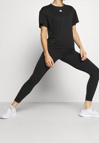 adidas Performance Triko s potiskem - black