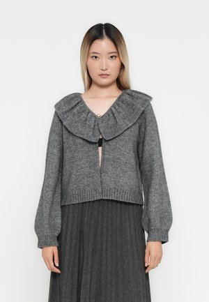 OBJDENISI CARDIGAN - Jopica - medium grey melange