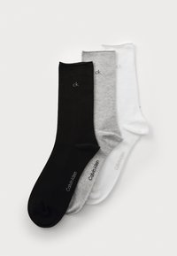 Unselected, white/light grey melange/black