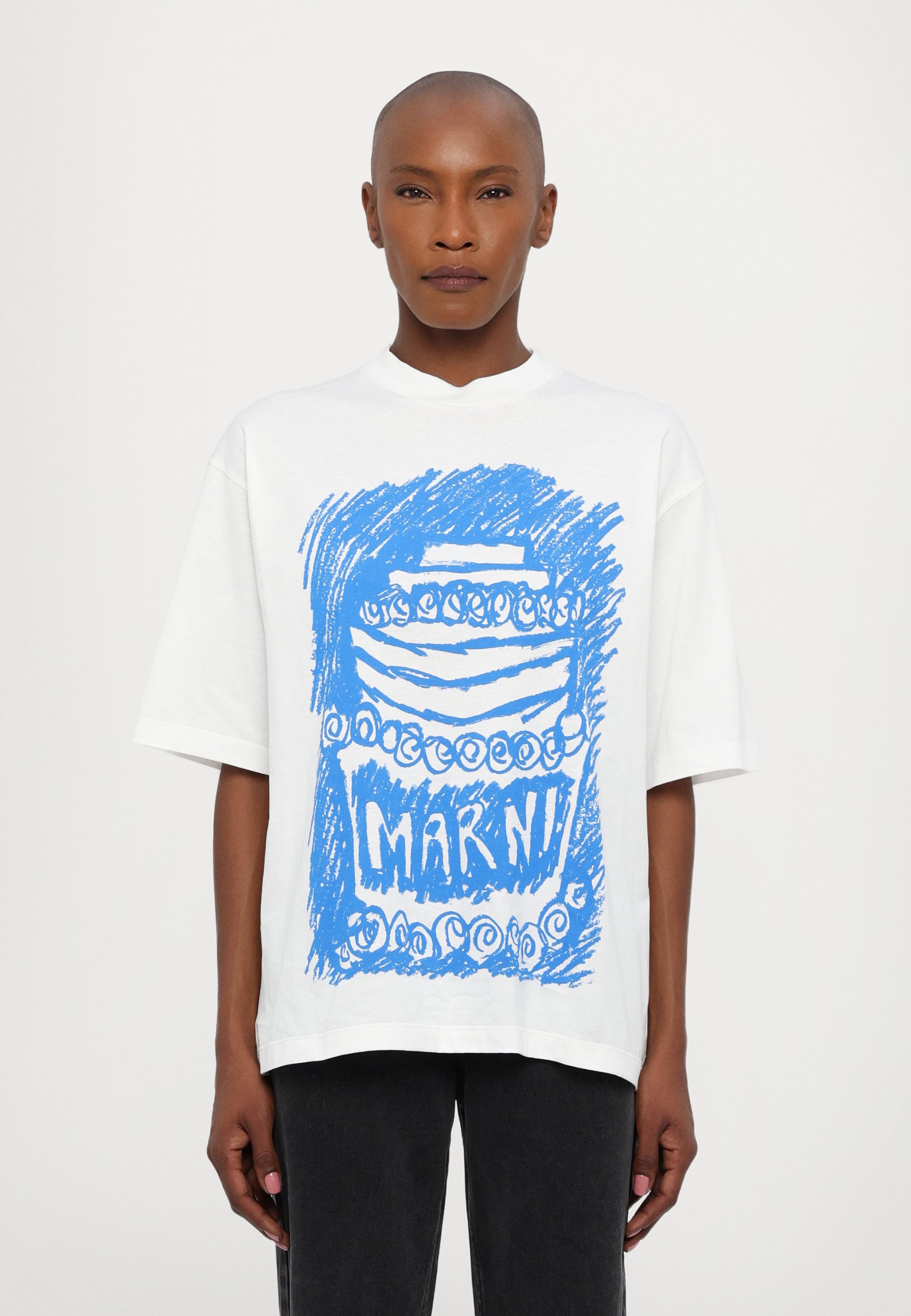 Marni Print T-shirt - white - Zalando.co.uk 