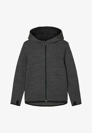 Felpa con zip - asphalt