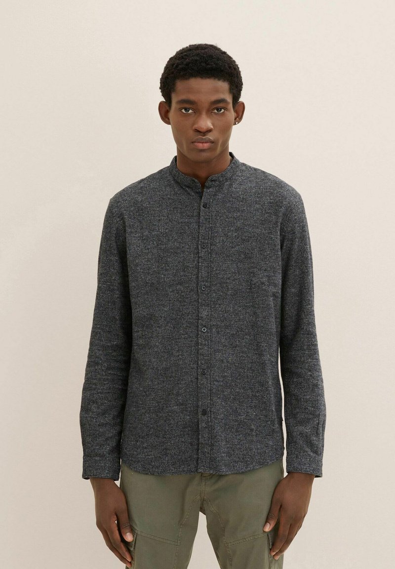 Chemise Overshirt Tom Tailor Denim - Coupe Relaxed, Gris, 100% Coton - Taille S à XXL