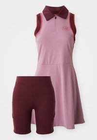 TENNIS PRO FREESTYLE POLO DRESS 2-IN-1 - Tamprės - dusky orchid/bordeaux