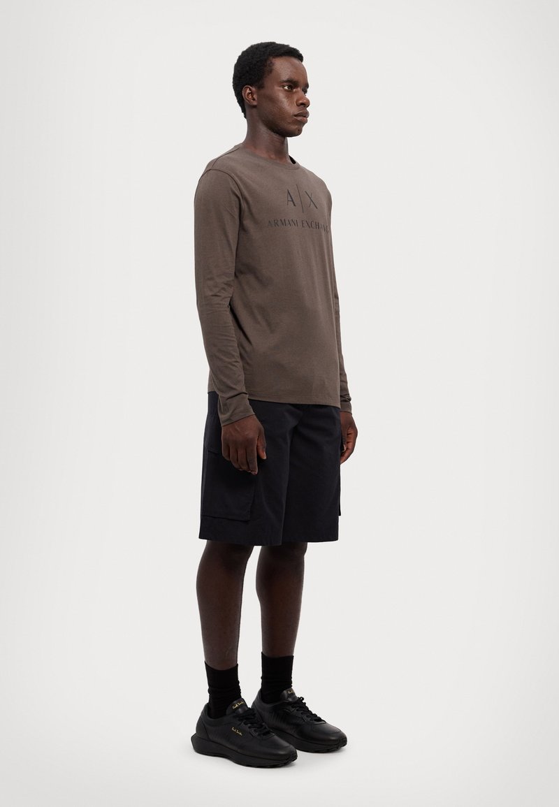 Armani Exchange Ilgarankovis viršutinės dalies drabužis - black olive