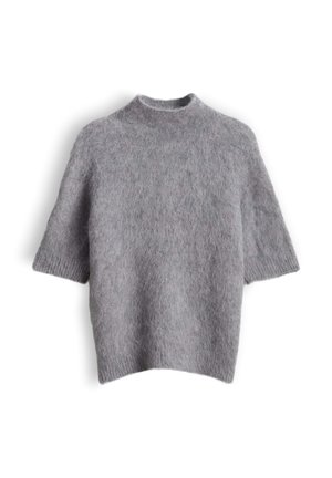 someday., SLIM FIT FLUFFY TEXTURE - T-shirt con stampa - featherstone melange