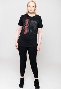 Paradiso Clothing IRON MAIDEN HI CONTRAST TROOPER - Print T-shirt - black