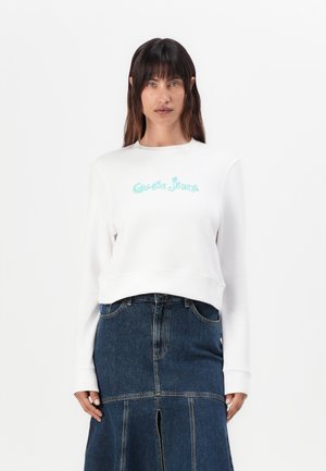 CROPPED FLOWER - Sweatshirt - pure white