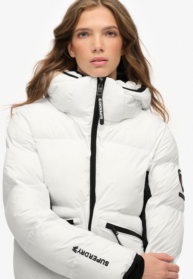 Parka Superdry Weisse Jacke Superdry Co HOODED Winterjacke Optic