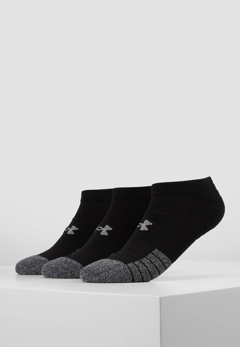 Under Armour HEATGEAR UNISEX 3 PACK Trainer socks black/steel/black