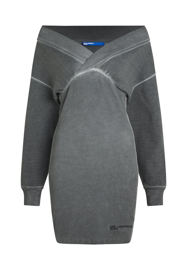 OFF-SHOULDER DRESS - Jumper dress - monument4