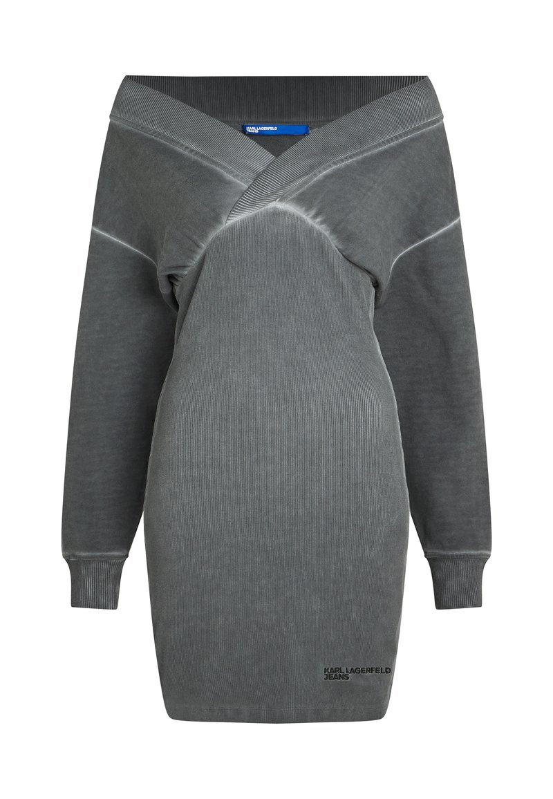 Karl Lagerfeld Jeans Gebreide jurk blauw Karl Lagerfeld Jeans Gebreide jurk blauw