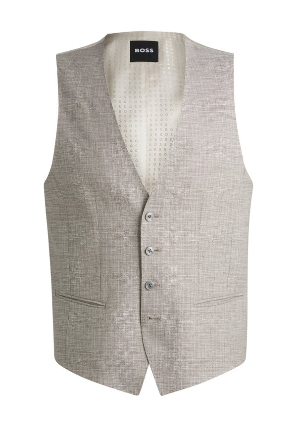 HUGE - Suit waistcoat - light beige4