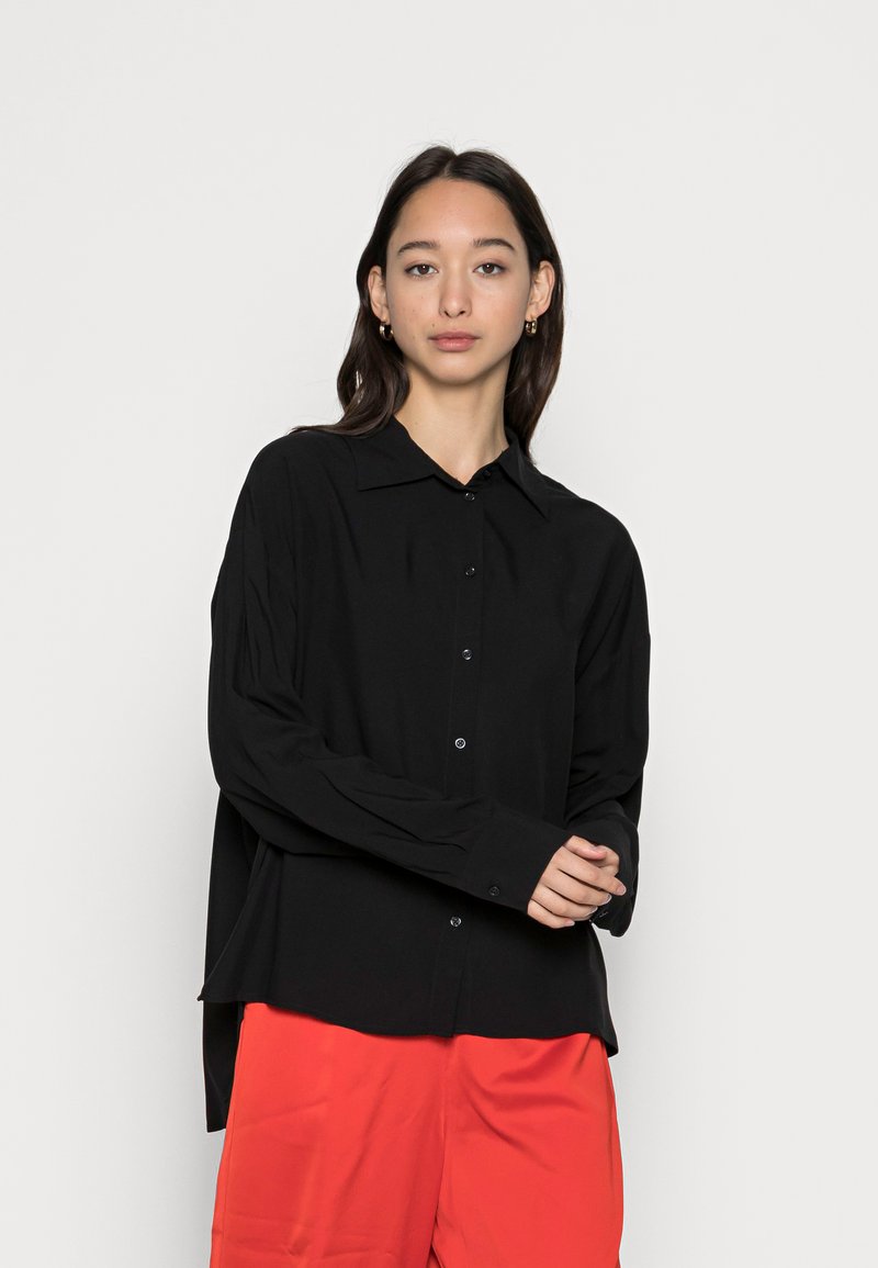 Damen Kleider | Lindex KAI Hemdbluse black/schwarz - MU35866 Damen Kleider | Lindex KAI Hemdbluse black/schwarz - MU35866