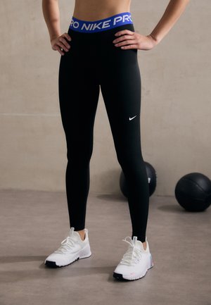 Nike Performance Leggings - black/hyper royal/white
