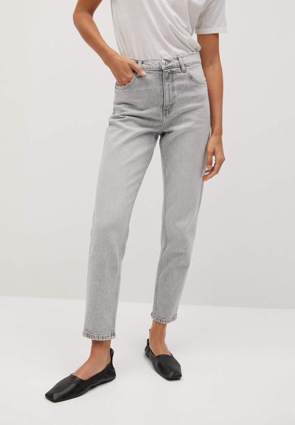 Mango NEWMOM - Jeans Tapered Fit - denim grau/grey denim - Zalando.co.uk