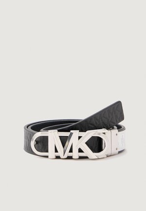 REVERSIBLE LOGO BELT - Öv - black/silver-coloured