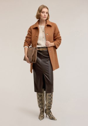 Halflange jas - marrone