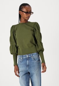 ONLY ONLMELITA O NECK - Jumper - winter moss