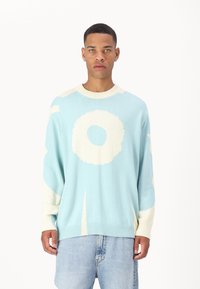 Marimekko NEUTRA UNIKKO UNISEX - Maglione - turquoise/off white