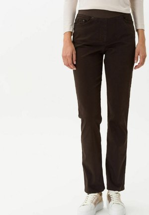 STYLE PAMINA - Pantaloni - dark brown