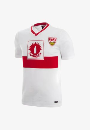 COPA Football, VFB STUTTGART 1987 - 89 RETRO FOOTBALL SHIRT - T-shirt print - white