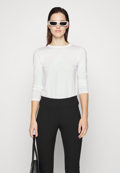 rag & bone THE SLUB LONGSLEEVE - Tops ar garām piedurknēm - bright white