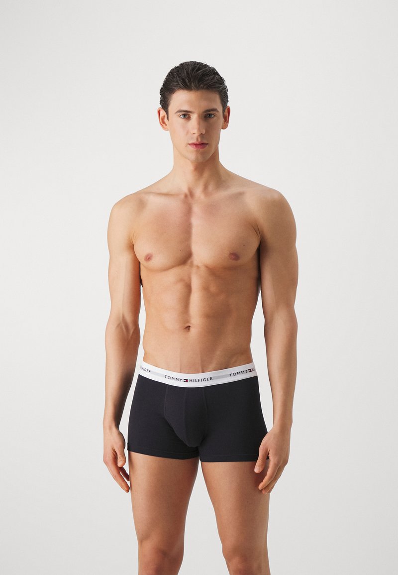 Tommy Hilfiger SIGNATURE TRUNK 5 PACK - Kitsad bokserid - rich ochre/desert sky/blue/desert sky/green