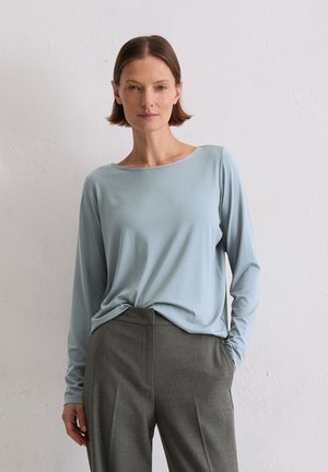 BOAT NECK ELASTIC AT HEM - Hosszú ujjú felső - slate blue
