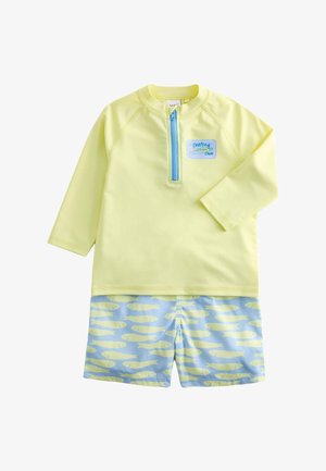 Marks & Spencer, 2 PIECE SARDINE PRINTED SWIM SET (2-8 YRS) - Maillot de bain - green mix