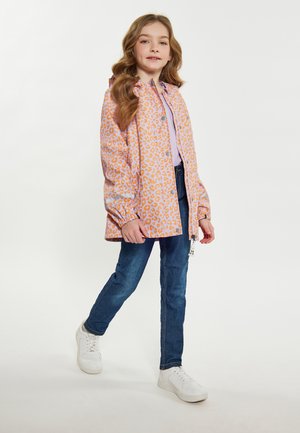 Schmuddelwedda, SCHMUDDELWEDDA REGENJACKE - Regenjas - pastel lavender orange leo