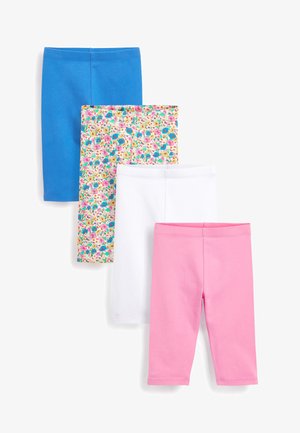4 PACK - Leggings - Trousers - pink white blue floral print
