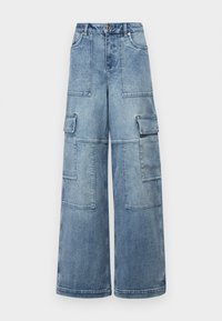 MICHAEL Michael Kors MID RISE  - Široke hlačnice - blue