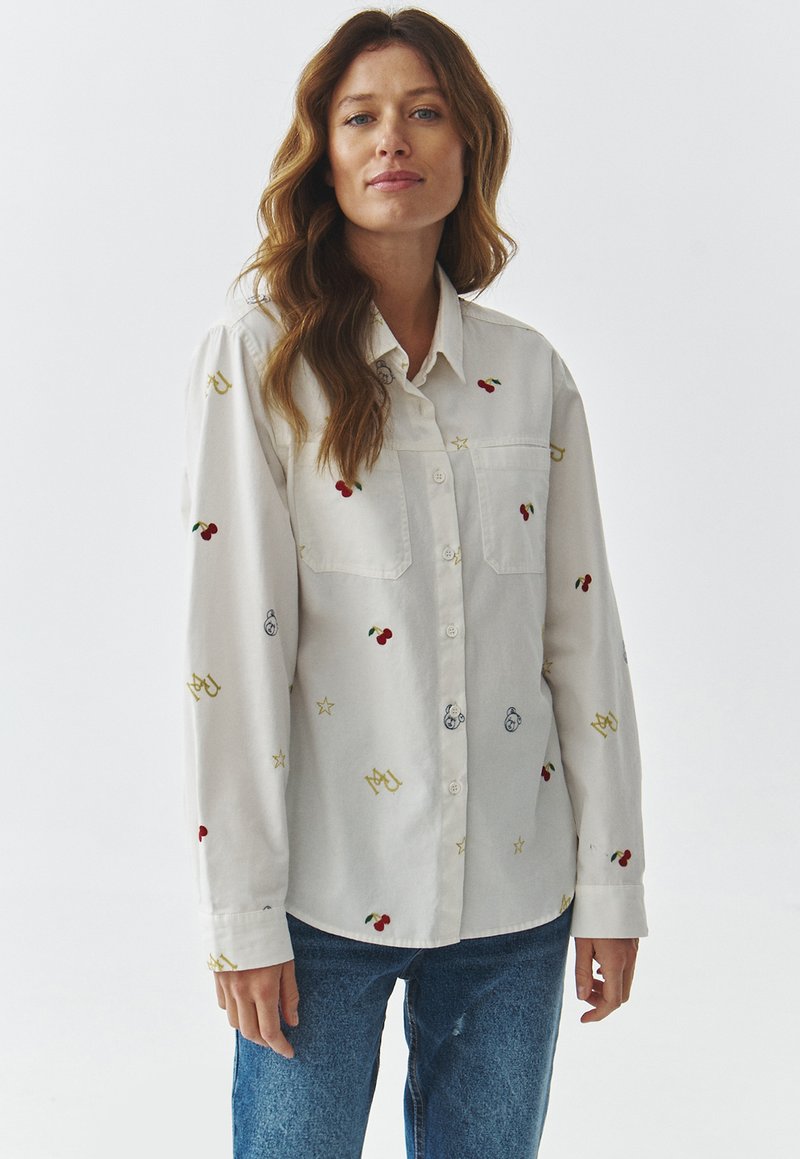 TATUUM MISIA - Skjortebluser - off white