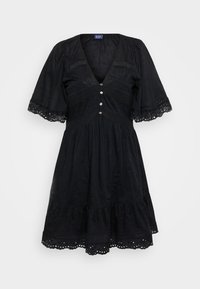 FLUTTER MINI DRESS - Blusenkleid - true black