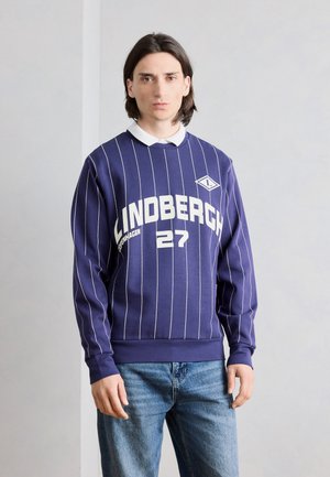 Lindbergh STRIPED CLUB - Sweatshirt - dark blue