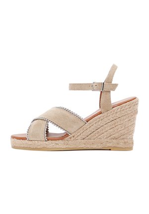 Sandalen met hoge hak - sand