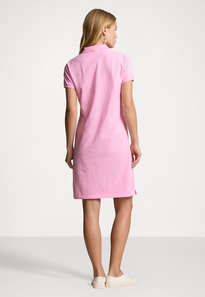 Polo Ralph Lauren BASIC MESH SHORT SLEEVE COTTON DRESS - Dienas kleita - carmel pink