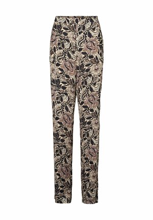 ELLEN - Kelnės - print creme navy