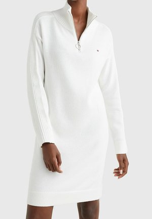 Gebreide jurk - white