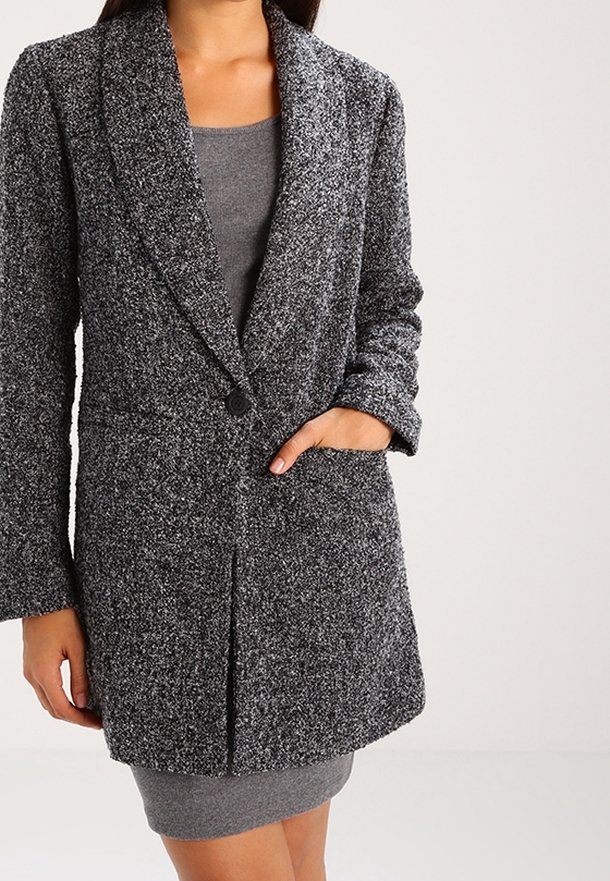JDY Cappotto corto - black