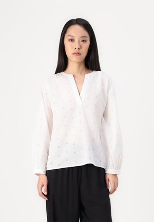SCHIFFLI EMBROIDERY - Blúz - white
