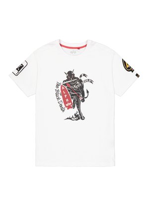 Alpha Industries, ALPHA INDUSTRIES MEN - T-SHIRTS BLACK DEVILS T-SHIRT - T-shirt print - white
