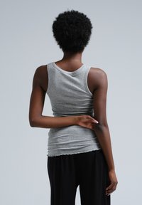Seamless Basic BELLA - Top - grey melange