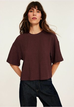 T-shirts basic - dark red