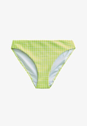 Next, REGULAR FIT - HIGH LEG BIKINI BOTTOMS . - Bikini-Hose - lime green gingham crinkle