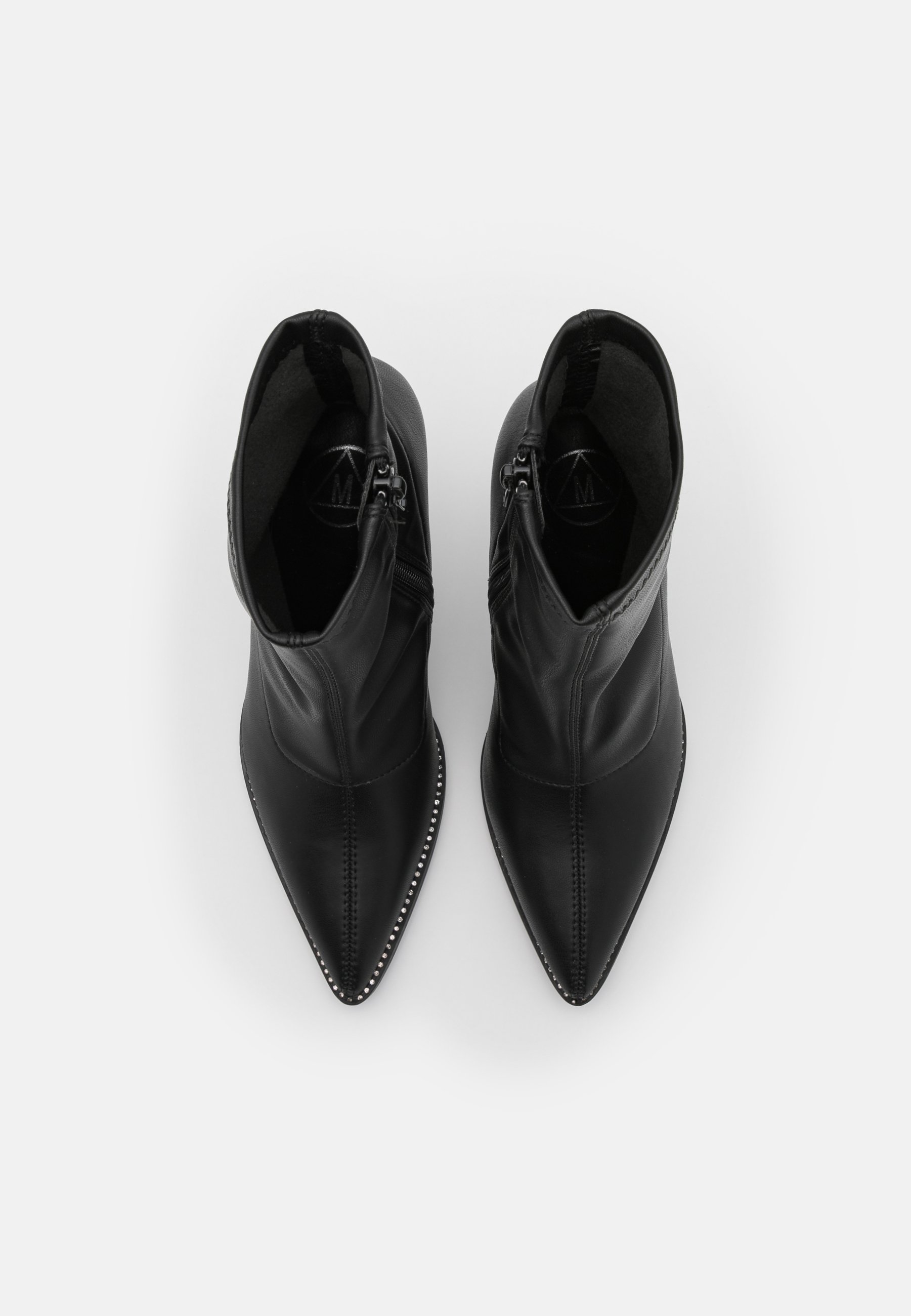 black stiletto sock boot