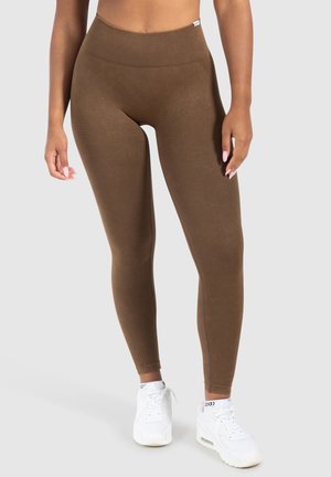 YUNE SEAMLESS SCRUNCH - Tights - acid braun