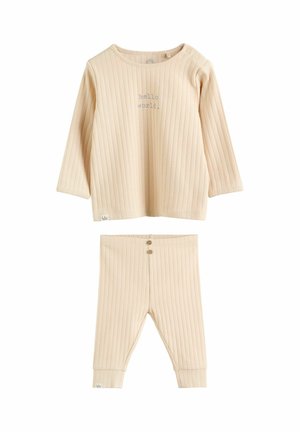 REGULAR FIT - HELLO WORLD AND PIECE SET - Pantaloni - neutral