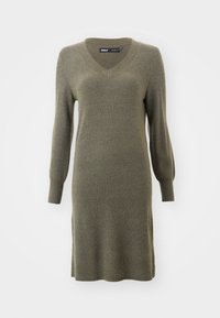 ONLKATIA VNECK DRESS - Jumper dress - kalamata detail/melange